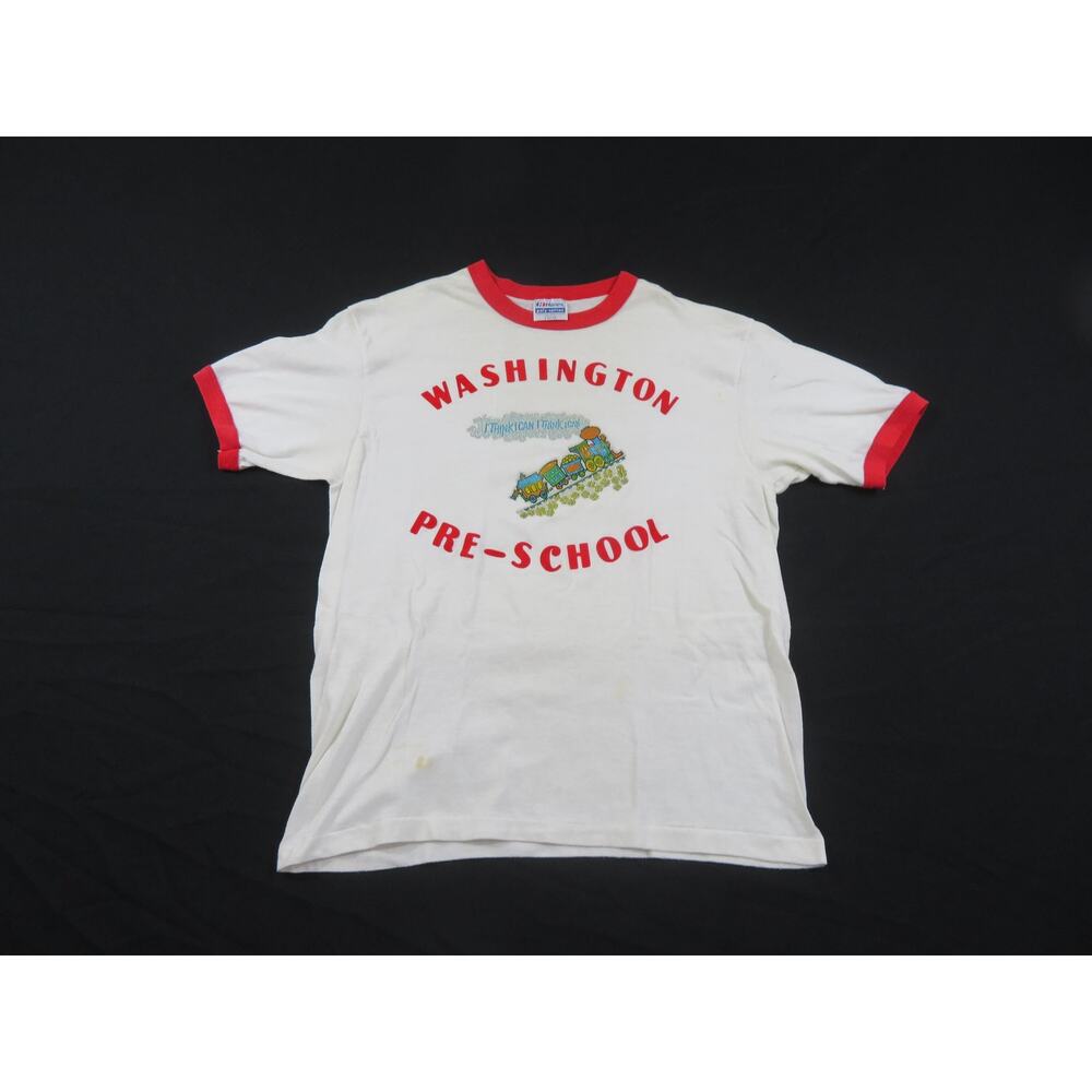 Washington T-shirt, Preschool Choo-Choo Train, White Sz M-L? 1980s